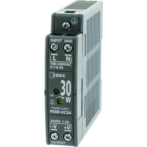 IDEC ＰＳ５Ｒ－Ｖ形スイッチングパワーサプライ（薄形ＤＩＮ軌跡打っ付けワット数） 【品番：なおなお書き5R-VD24】