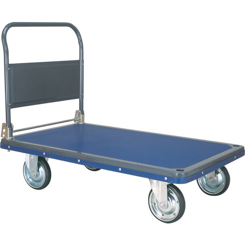 【別途送料あり】石川製作所　アイケー　プレス製運搬車（折畳ハンドル）１２２５×７７５ｍｍ　【品番：501】