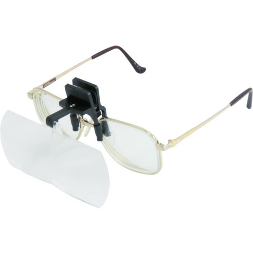 池田レンズ工業（I.L.K）　双眼メガネルーペクリップタイプ１．６倍＆２倍　【品番：HF-40DE】