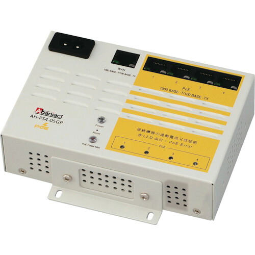 因幡電機産業（因幡電気工） Abaniact Ｇｉｇａｂｉｔ Ｓｗｉｔｃｈｉｎｇ ＰｏＥ給電ＨＵＢ ５界面 【品番：AH-なおなお書き4-05GP】 その他-DIY・工具-花・ガーデン・DIY