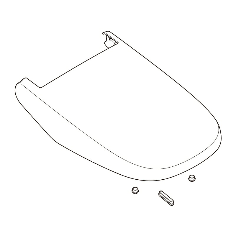 LIXIL（INAX）　便フタキット（ノーブルブラック）　【品番：312-1099/BKG】【14】