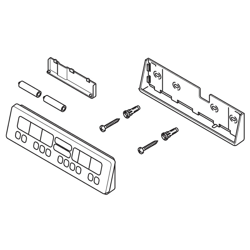 LIXIL（INAX）　電池・ビス付壁リモコンキット（EA22Qグレード用）　【品番：354-1921-SET】【14】