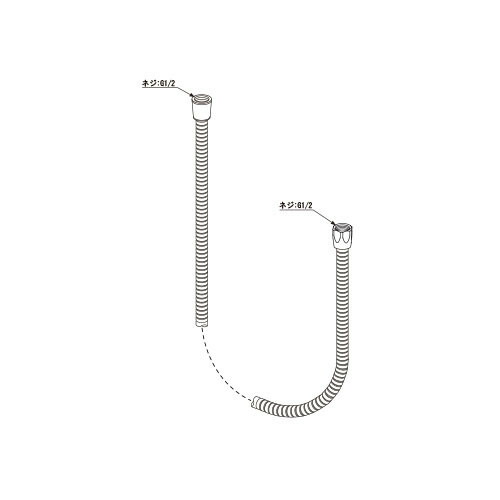 LIXIL（INAX）　シャワーホース（L＝1800）　【品番：A-10300-18】