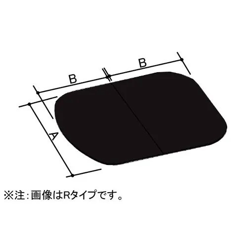 LIXIL（INAX）　薄型保温組フタ　レザー調ブラック　【品番：YFK-1412B（3）L-D4/K】【14】