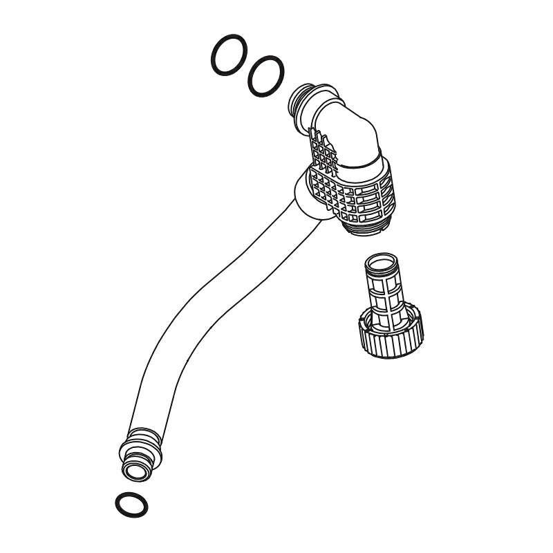 LIXIL（INAX）　分岐付ストレーナ付給水ホース（750mm）　【品番：322-1151A-75】【14】