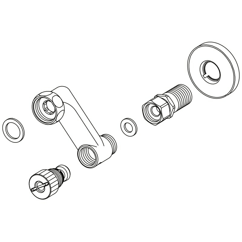 LIXIL（INAX）　水抜式逆止弁付脚　【品番：A-10030-10】【14】