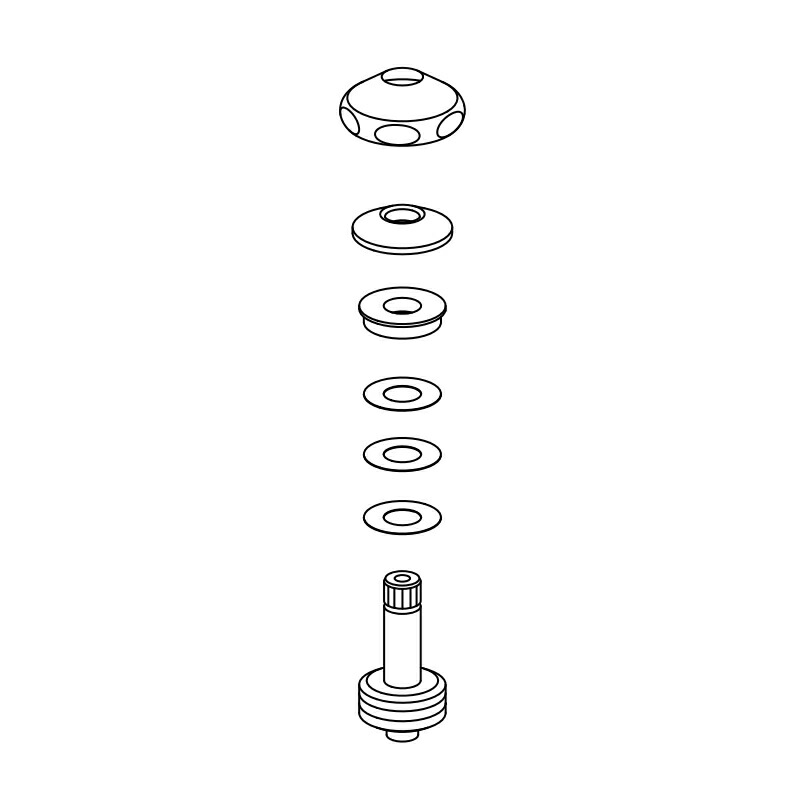 LIXIL（INAX）　19mmスピンドル部（レバー式用・右2条ネジ）　【品番：A-10168】【14】