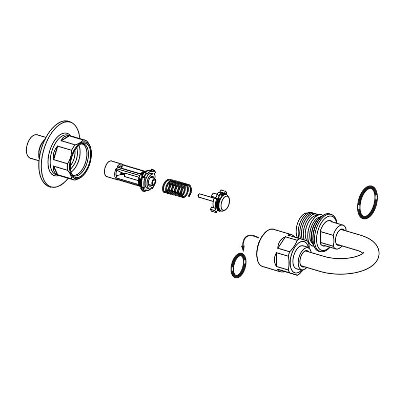 LIXIL（INAX） カプラー付U字管ASSY 【品番：A-10695】【14】