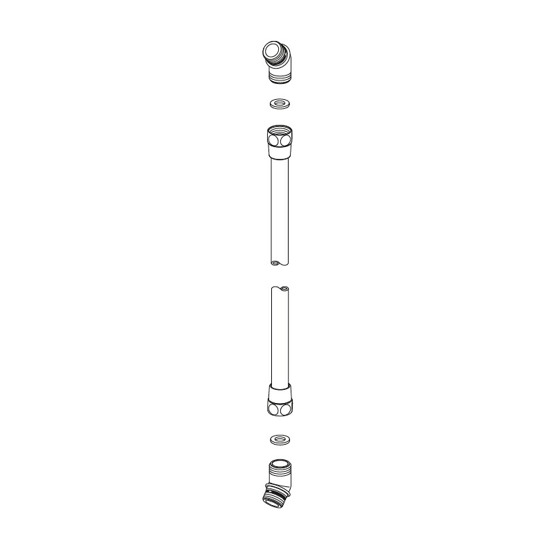 LIXIL（INAX）　水栓接続ホースASSY　【品番：A-11240-6-PU】【14】