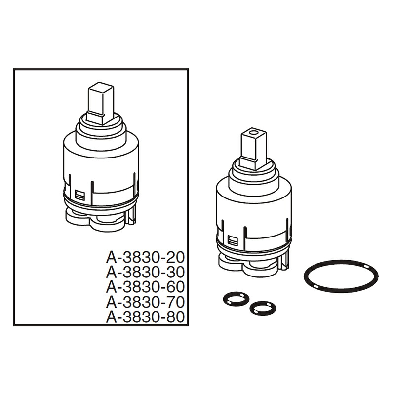 LIXIL（INAX）　シングルレバーヘッドパーツ部　【品番：A-3830-60】【14】 6,967円