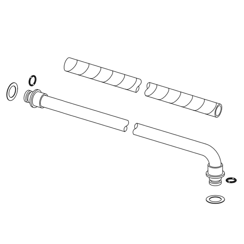 LIXIL（INAX） スパイラル管ASSY（湯側用） 【品番：A-3936（39）-PU（H）】【14】