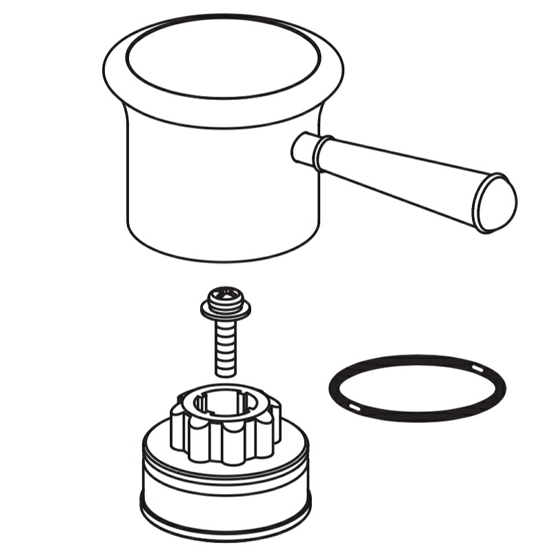 LIXIL（INAX） 生き肝手持ち部分部（湯側用） 【品番：A-4565-W（H）】【14】