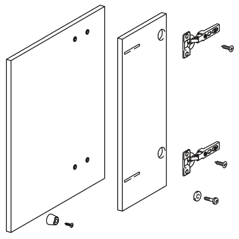 LIXIL（INAX） 左扉ASSY（ペンキ塗り）/WB 【品番：A-4967-11/WB】【14】