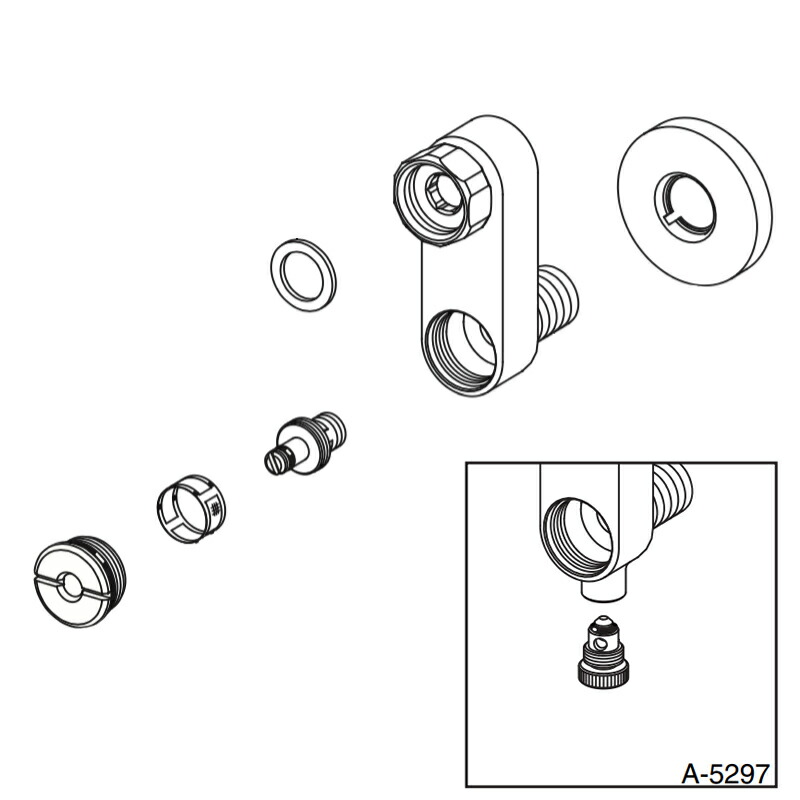 LIXIL（INAX）　水抜式止水栓付脚　【品番：A-5297】【14】