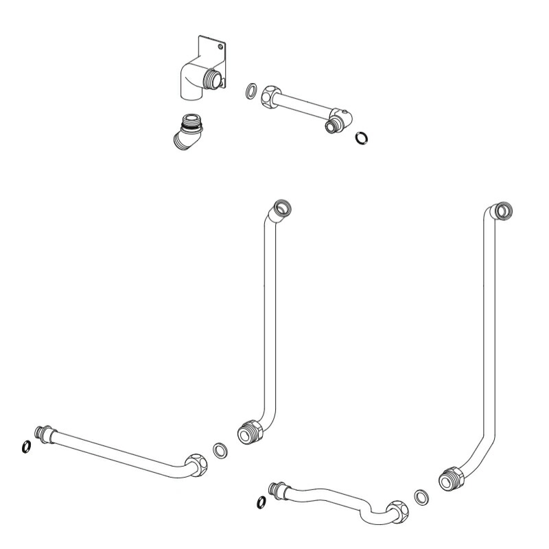 LIXIL（INAX） 配管セット（R） 【品番：A-5558-PU】【14】