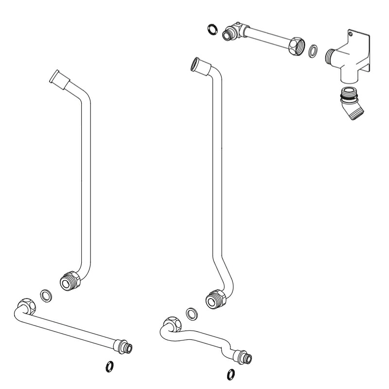 LIXIL（INAX） 配管セット（L） 【品番：A-5560-PU】【14】