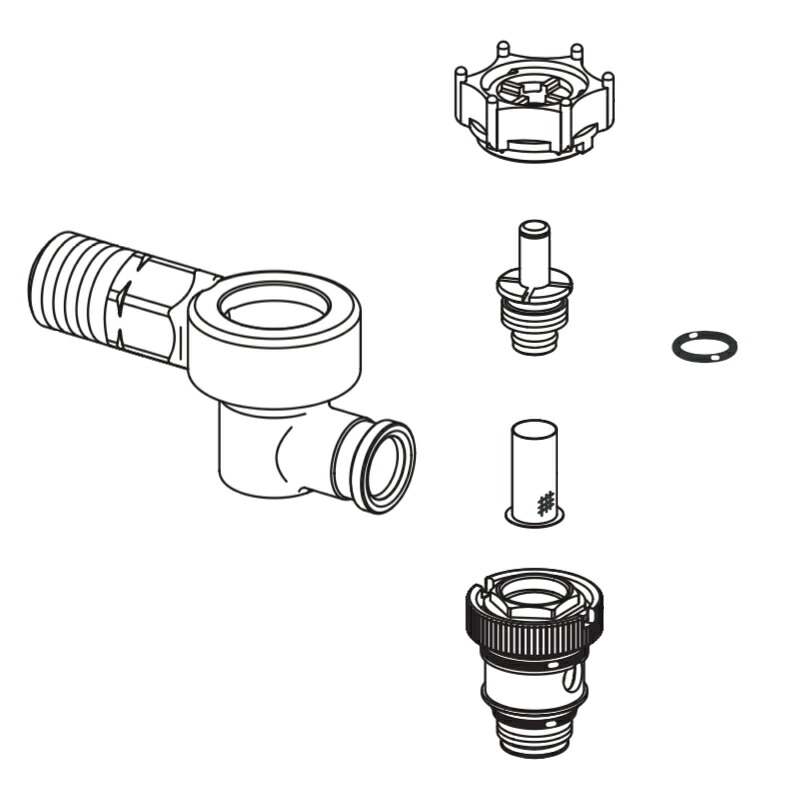 LIXIL（INAX） 開放的型逆止弁付磁場自然調整栓（水側用） 【品番：A-5664】【14】