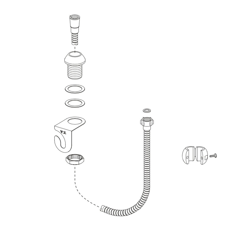 LIXIL（INAX） シャワーホースセット 【品番：A-5760】【14】