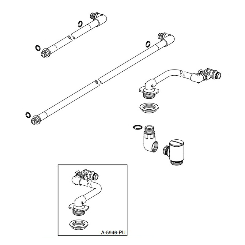 LIXIL（INAX） 配管工事仕掛ける（L） 【品番：A-5946-PU】【14】