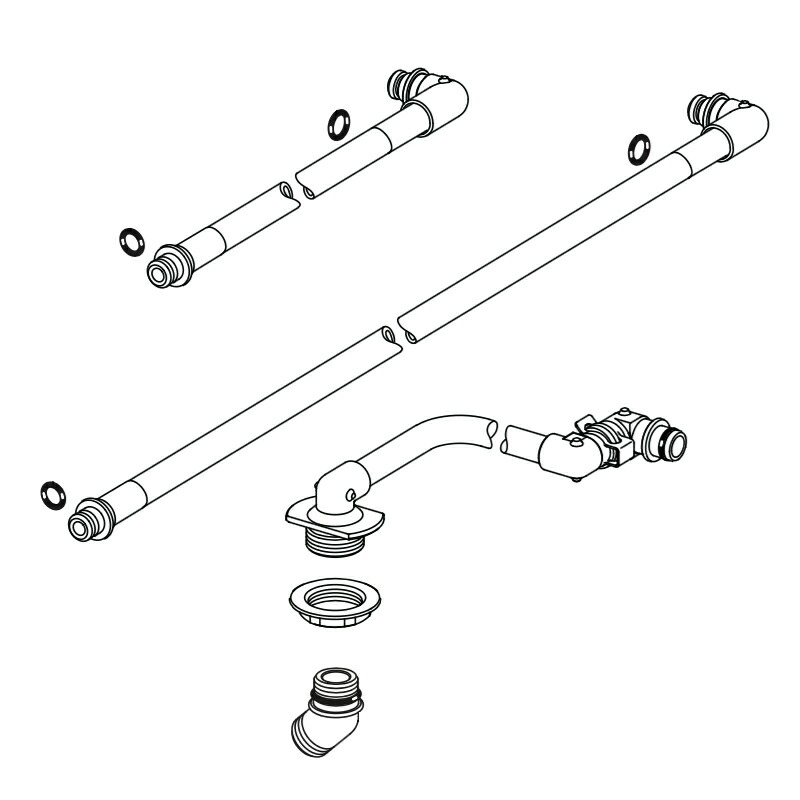LIXIL（INAX） 配管セット（L） 【品番：A-5956-PU】【14】