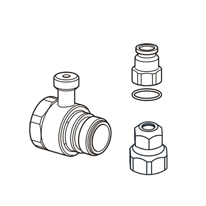 LIXIL(INAX) 芯間変更用ユニオン(定流量弁なし)(120mm) 【品番:A-8736】【14】