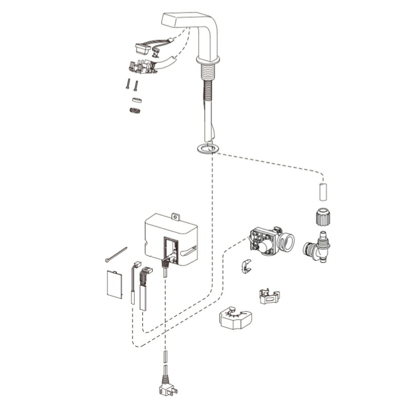 LIXIL（INAX）　自動水栓（取替手順書付）　【品番：AM-180UCN（100V）-SET】【14】