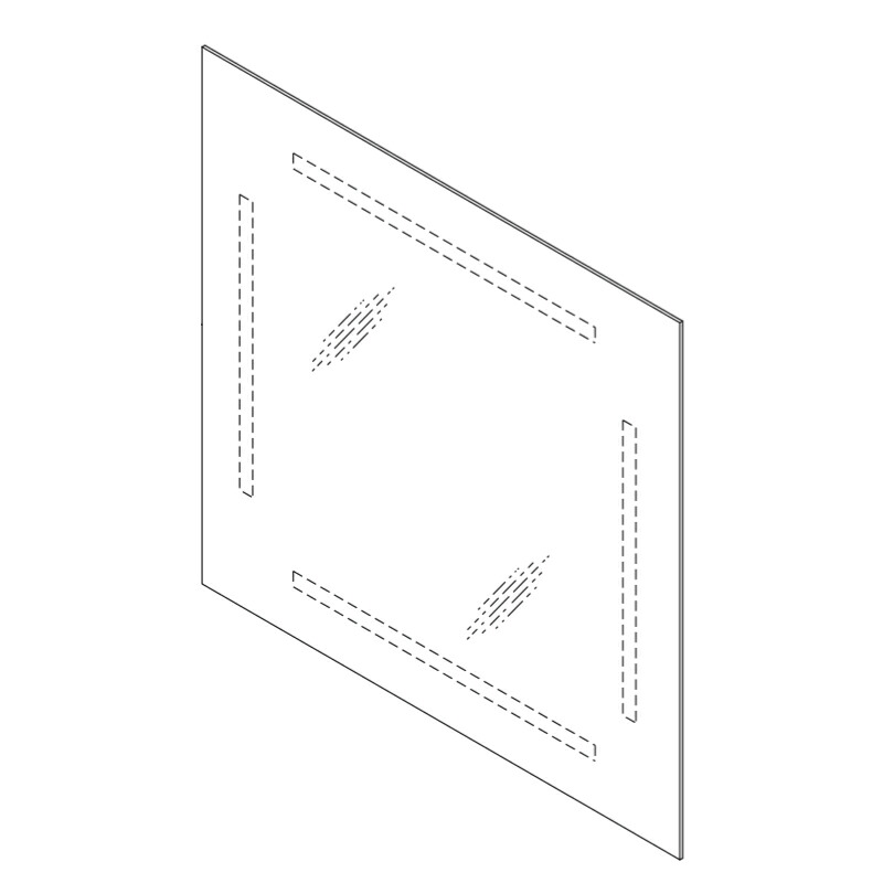 LIXIL（INAX）　鏡セット　【品番：BM-MDA-838X931.5-B-SET】【14】