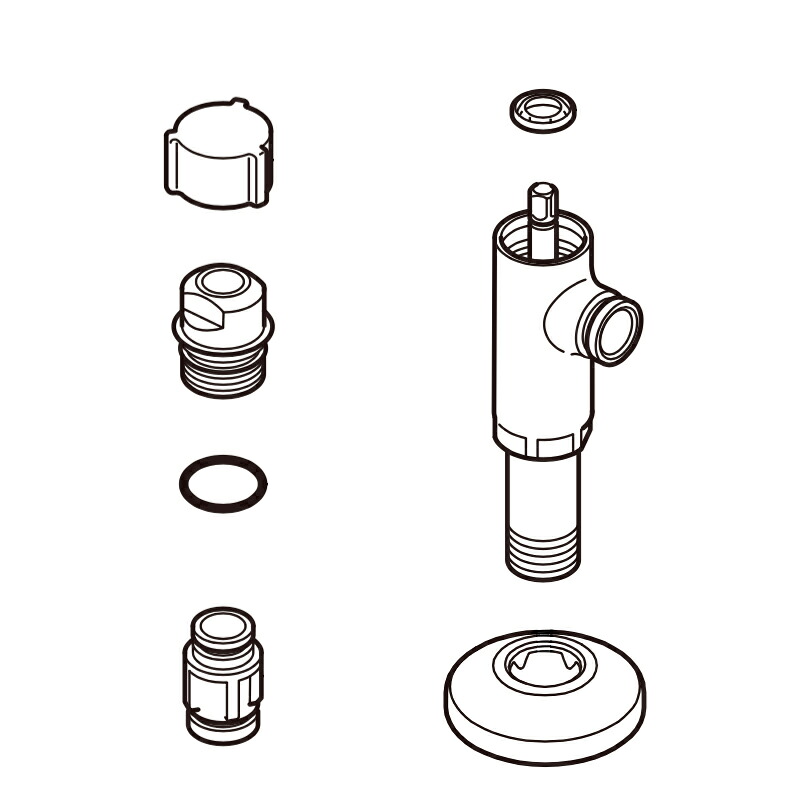 LIXIL（INAX）　ストレーナ付止水栓　【品番：CF-780A】【14】