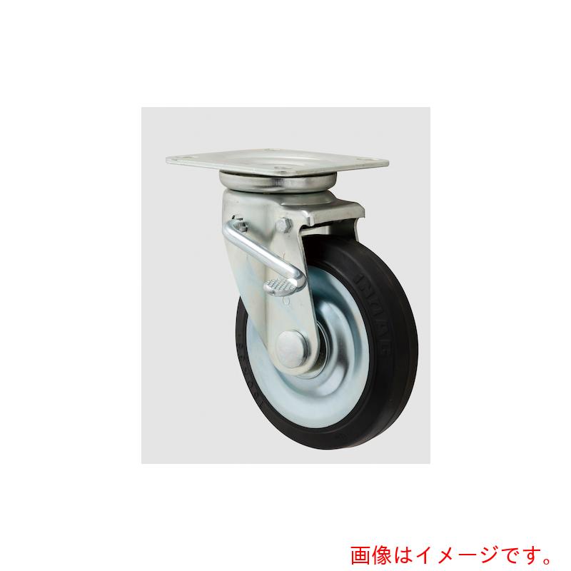 イノアック車輪（INOAC）　中荷重用キャスター　左ストッパー・旋回金具付　Φ１５０　【品番：GR-150WJSL】