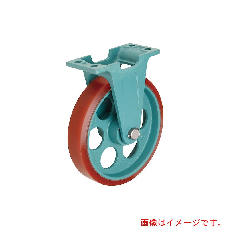 イノアック車輪（INOAC）　重荷重用キャスターダクタイル製芯金ログラン車輪付タイプ　３００径　固定金具付　【品番：NU300X75WK】