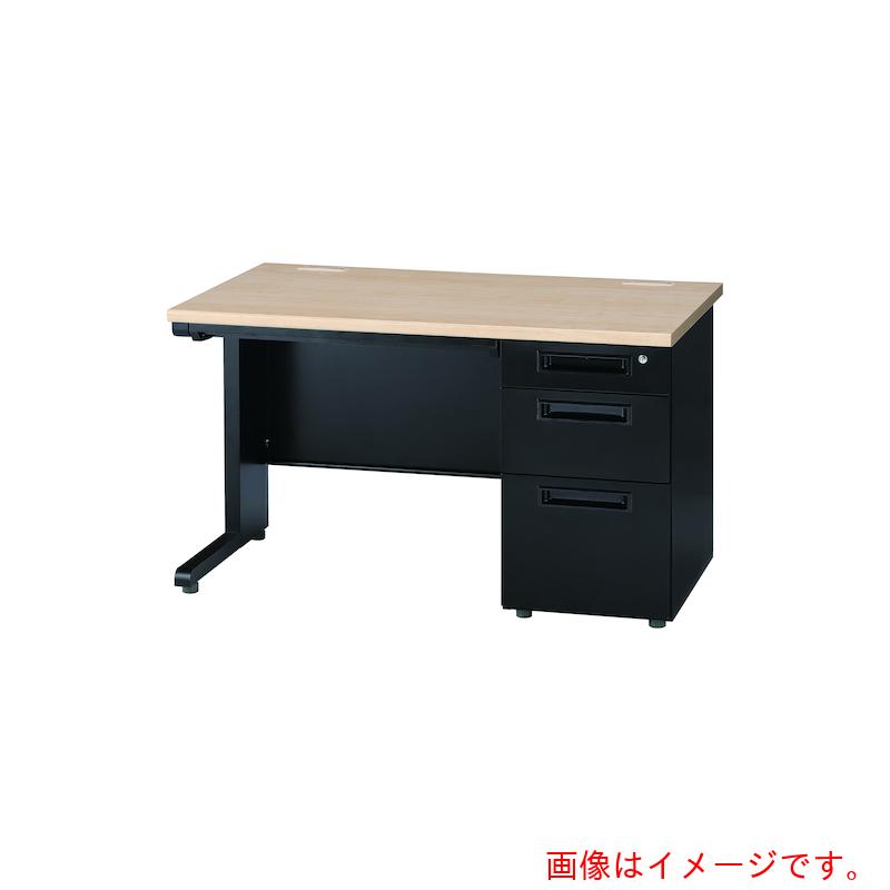 【別途送料あり】井上金庫販売（イノウエ）　片袖机　Ｗ１２００Ｄ７００Ｈ７００　本体ニューグレー／天板ニューグレー　【品番：GSD-N127-3R NG】