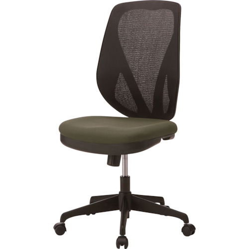 【別途送料あり】井上金庫販売（イノウエ）　ＬＡＰ　オフィスチェア　メッシュ　モスグリ－ン　【品番：LAP-54 MG】