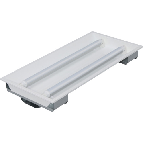 アイリスオーヤマ　ＩＲＩＳ　５６６６８７　ＬＥＤ直管用専用器具　埋込下面開放型　２０形　２灯用　【品番：IRLDFL22UK】