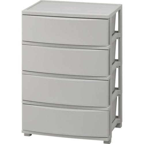 アイリスオーヤマ IRIS 206649 ワイドチェスト 4段 ダークグレー 【品番:CLN-544-DH】|住設プロ 店