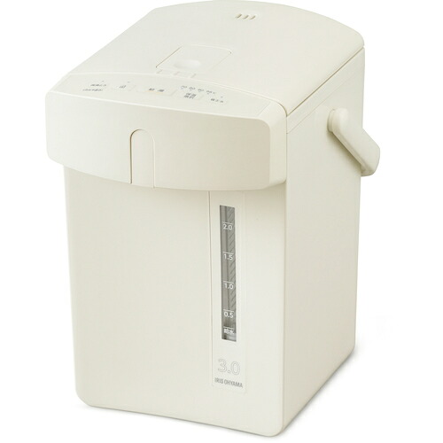 アイリスオーヤマ ＩＲＩＳ ２９７８９０ ジャーポット ３．０Ｌ パソコン式 象牙色 【品番：IAHD-230-C】