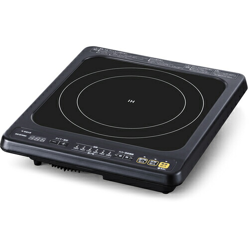 アイリスオーヤマ ＩＲＩＳ １０６９９７ １口ビルトはたご屋ＩＨ煮炊き暖房器 １００Ｖ 黒いこと 【品番：IHC-B113-B】