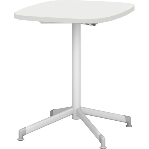 【別途送料あり】アイリスチトセ（IRIS）　カフェテーブル　ホワイト十字脚　ラウンド天板　Ｗ６００ＸＤ７５０ＸＨ７２０　ホワイト　【品番：CAFT-X-R6075-MW-W】