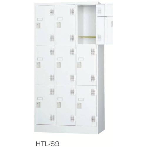【別途貨物輸送あり】花ショウブチトセ（IRIS） 多人数ロッカー（円柱錠） ＨＴＬ－Ｓ９ 【品番：HTL-S9】