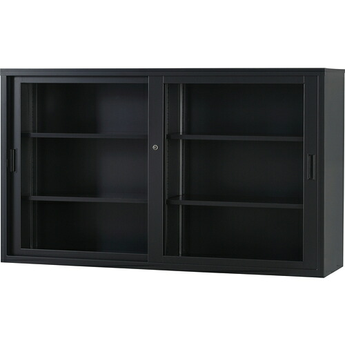 【別途送料あり】アイリスチトセ（IRIS）　保管庫（ガラス戸）ＨＴＳ－５３Ｇ－ＭＢ　マットブラック　【品番：HTS-53G-MB】
