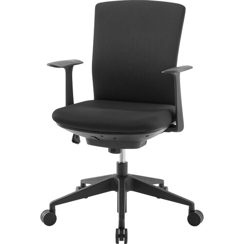 アイリスチトセ（IRIS）　オフィスチェア　ＳＩＭＦＯＲＴ　肘付き　ファブリック　ブラック　【品番：SFN-46M1-F-B】｜住設プロ　店