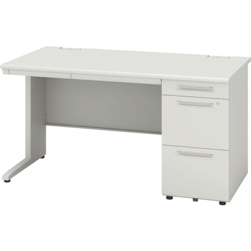 【別途貨物輸送あり】花ショウブチトセ（IRIS） 片袖机 Ｗ１４００ 【品番：SSDH-147K-W】