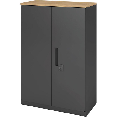 【別途送料あり】アイリスチトセ（IRIS）　収納庫　ＳＳＮ　両開き　３段　Ｈ１２５３　ＭＴＳＰ　ＮＢＫ　【品番：SSN45-12H-B-MTSP-NBK】