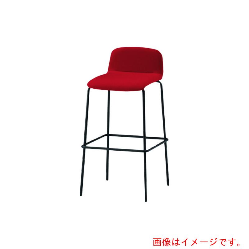 【別途貨物輸送あり】イトーキ（ITOKI） ノットワークハイチェア張りぐるみ 脚サテンブラック・ウレタンレザーサンドイエロー 【品番：KLL-133DK-T1Y3】
