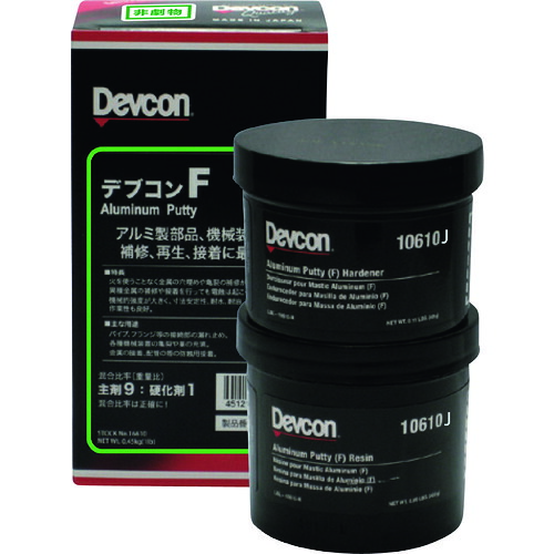 ITWパフォーマンスポリマーズ＆フルイズジャパン ＤＥＶＣＯＮ Ｆ パティー状取りつくろう剤（軽銀紛入り） ４５０ｇ 【品番：DV10610J】 花・ガーデン・DIY-DIY・工具-塗装用品