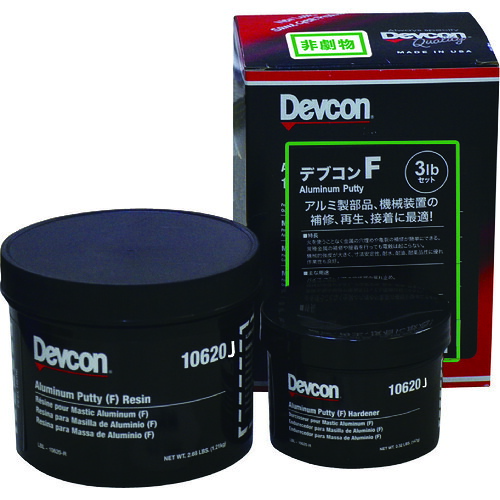 ITWパフォーマンスポリマーズ＆フルイズジャパン ＤＥＶＣＯＮ Ｆ パティー状取りつくろう剤（軽銀紛入り） １．３６ｋｇ 【品番：DV10620J】
