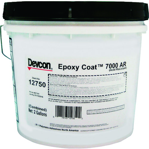 ITWパフォーマンスポリマーズ＆フルイズジャパン　ＤＥＶＣＯＮ　ＥＣ７０００ＡＲ　超強力耐薬品性ライニング材　７．５７Ｌ　【品番：DV12750】