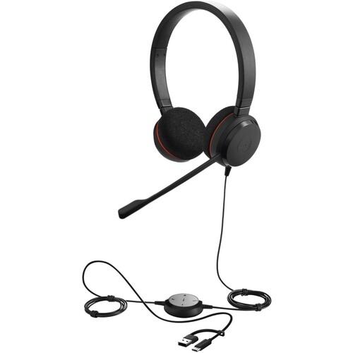 GNオーディオジャパン　Ｊａｂｒａ　ＵＳＢ　両耳ヘッドセット　Ｊａｂｒａ　Ｅｖｏｌｖｅ　２０　ＭＳ　Ｓｔｅｒｅｏ　ＵＳＢ　Ｃ／Ａ　【品番：4999-823-169】