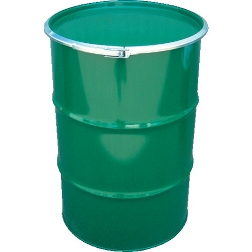 JFEコンテイナー　鋼製ドラム缶　オープンタイプ　外レバー式　１００Ｌ　【品番：KD-100LST-S】