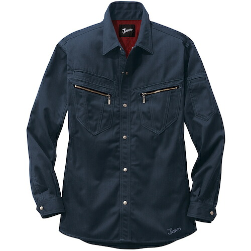 自重堂　Ｊａｗｉｎ　シャツ　チャコールグレー　Ｌ　【品番：51804-048-L】