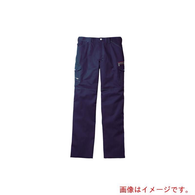 自重堂　Ｊａｗｉｎ　ノータックカーゴパンツ　ウエスト７９　ネービー　【品番：52102-011-79】